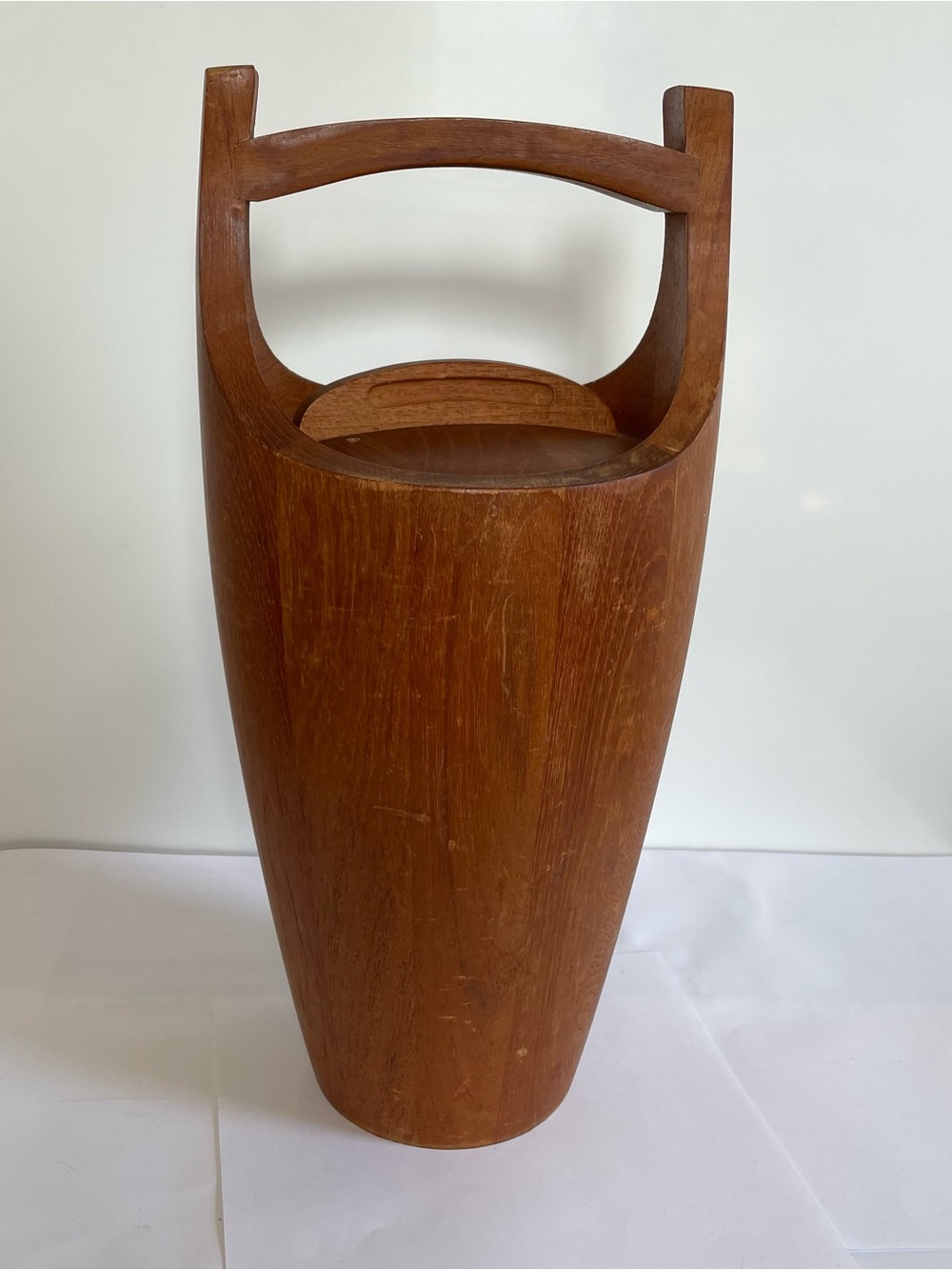 Vintage Dansk Congo Teak Ice Bucket Mid Century Modern
